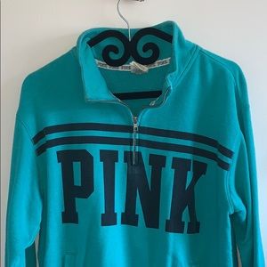 Zip up PINK sweater with pockets